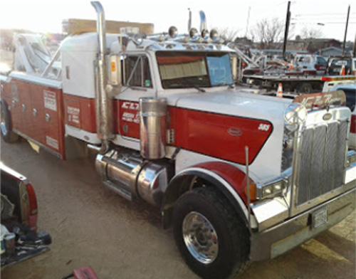 Large Truck in Storage Area